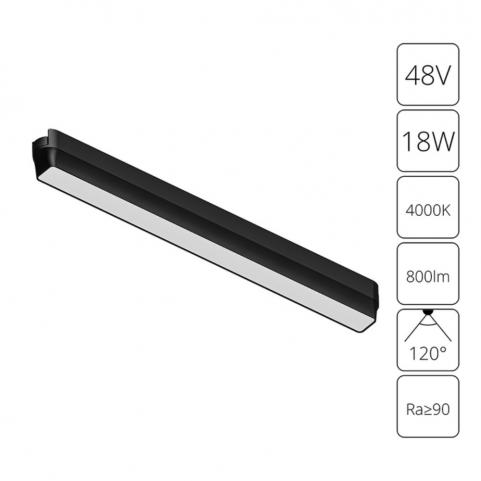 Магнитный трековый светильник Arte Lamp Rapid 4000К A6168PL-1BK