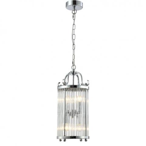 Подвесной светильник Crystal Lux TADEO SP4 D200 CHROME/TRANSPARENTE