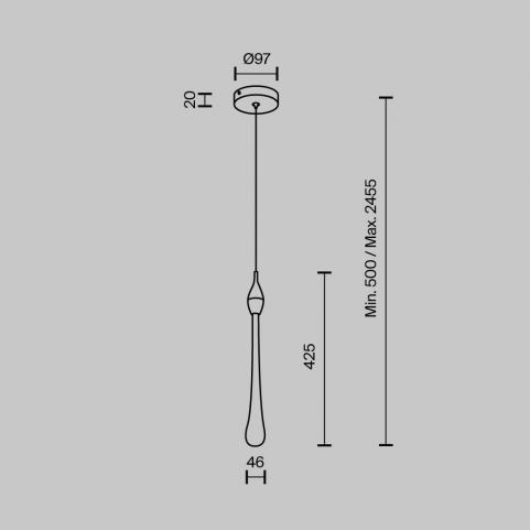 Подвесной светильник Modestyle 4000K MS.88920.1 GD