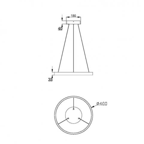 Подвесной светильник Maytoni Rim  MOD058PL-L22BSK