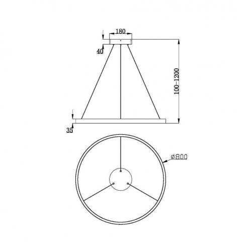 Подвесной светильник Maytoni Rim  MOD058PL-L42WK