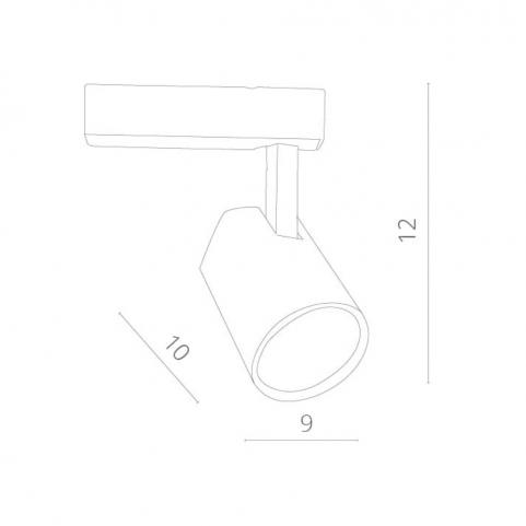 Трековый светильник Arte Lamp Amico   A1811PL-1WH