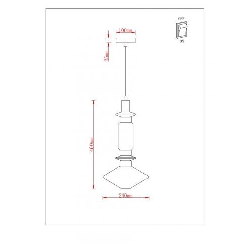 Светильник подвесной Arte Lamp Fiorato A2442SP-11PB