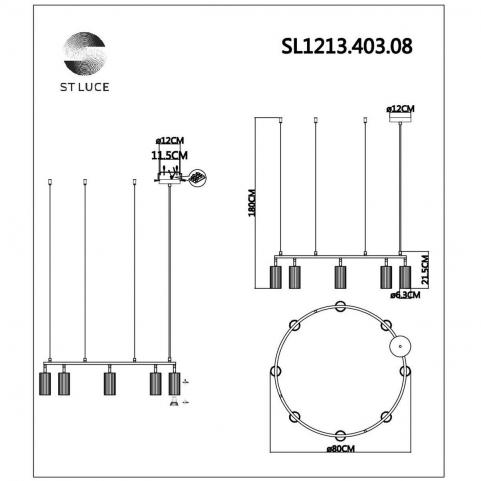 ST Luce Подвесной светильник ST-Luce Kendo SL1213.403.08