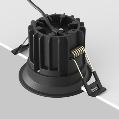 Точечный светильник Maytoni Technical Downlight 2200-4000K Round DL058-12W-DTW-B