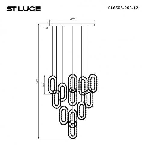 Подвесной светильник ST Luce Allungo 3000K SL6506.203.12