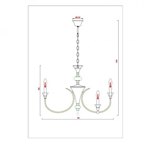 Светильник подвесной Arte Lamp Collinetta A4094LM-12PB