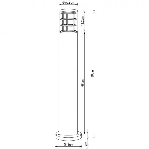 Уличный фонарь Arte Lamp Tokyo  A5318PA-1BK