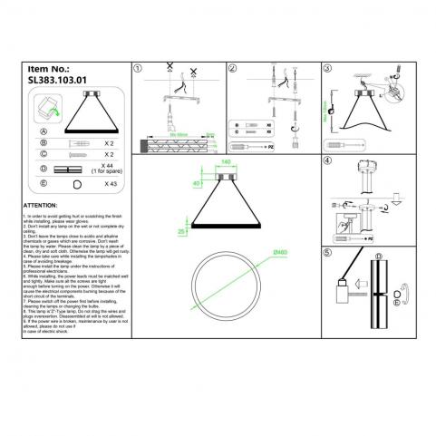 ST Luce Подвесной светильник ST-Luce Cherio SL383.103.01