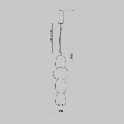 Подвесной светильник Maytoni Pattern  MOD267PL-L32G3K