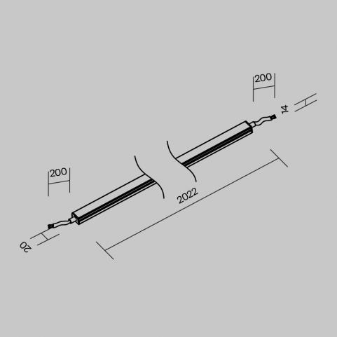 Светильник светодиодный для уличной трековой системы Maytoni Elasity IP O-TR001-LL-L20W3K
