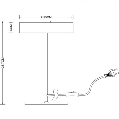 Настольный светильник Arte Lamp Elnath A5038LT-3PB
