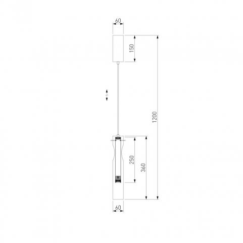 Подвесной светильник Eurosvet Swan 50254/1 LED