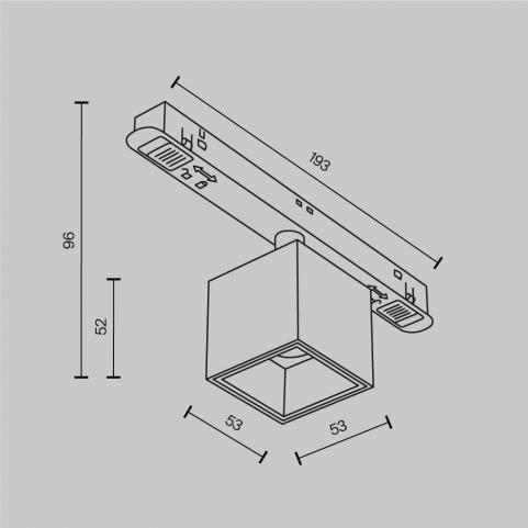 Трековый светильник Maytoni Technical Exility 2700-6000K Dim Smart Alfa S TR133-4-7W-DS-W