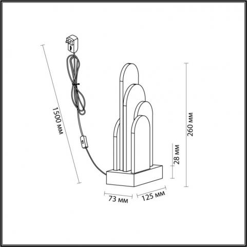 Настольный светильник Odeon Light Foros 5437/12TL