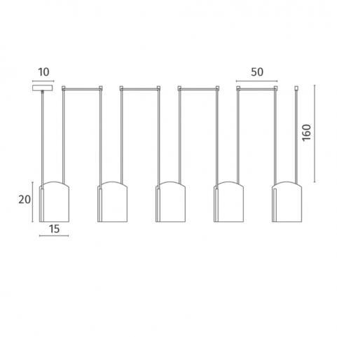 Светильник подвесной Divinare Miracolo 5086/06 SP-5