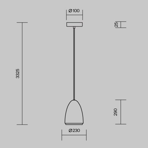 Подвесной светильник Maytoni Pilastro MOD430PL-01CM