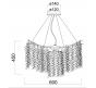 Подвесной светильник Divinare Salice 3135/26 SP-8