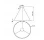 Подвесной светильник Maytoni Rim  MOD058PL-L54BK