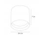 Накладной светильник Arte Lamp Intercrus   A5548PL-1WH