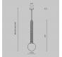Подвесной светильник Maytoni  Teatro MOD287PL-01BS1