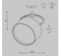 Точечный светильник Maytoni Technical Downlight 3000K Onda DL024-12W3K-BMG