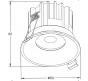 Точечный светильник Maytoni Technical Downlight 4000K Round DL058-12W4K-B